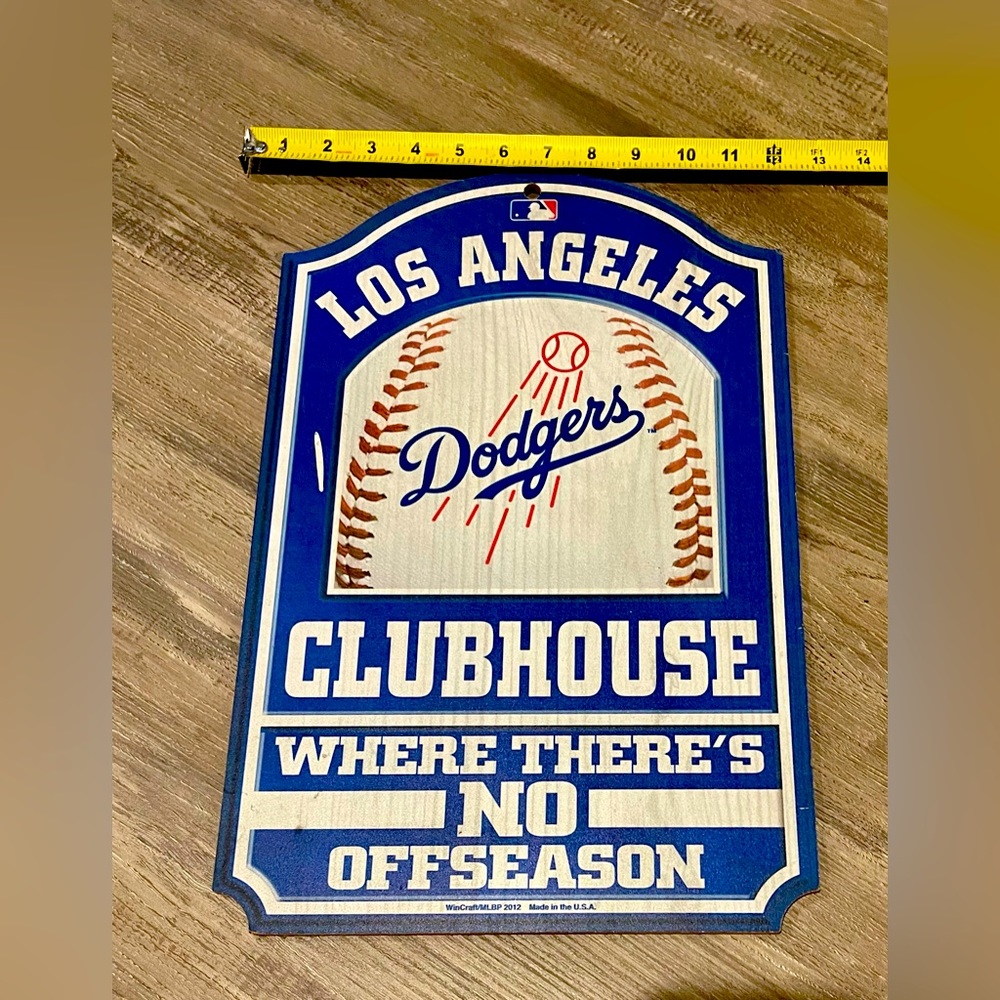 Los Angeles Dodgers Clubhouse OFFICIAL PLAQUE